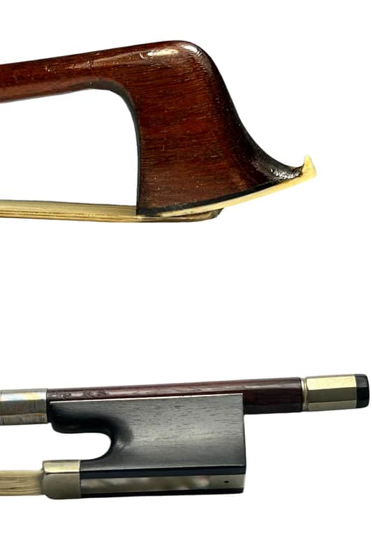 Vintage Fine 4/4 French Violin Bow – PRS Stamped – Jean Pierre Marie Persoit&Case - Silver Winding - 61 gr., 74.5 cm.-FREE Shipping - Videos image 1