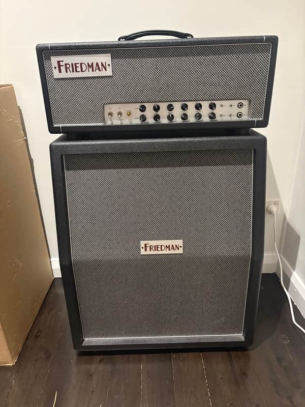 Friedman Vertical 212 120-Watt 2x12" Guitar Speaker Cabinet 2020 - Present - Black with Silver Weave image 1