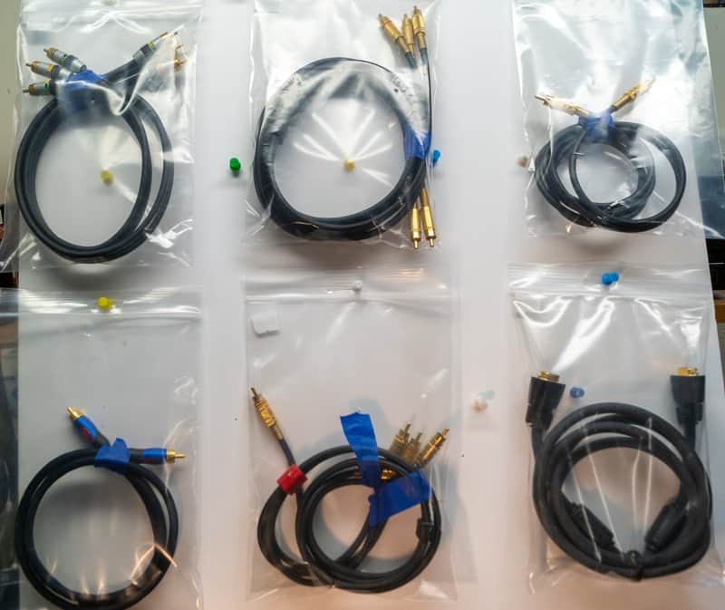 gold plated audio/ video cables image 1