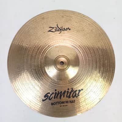 Zildjian 14"Scimitar Hi-Hats Cymbals Set Pair B8 Pre-ZBT Era 1230/1260g Vintage image 16
