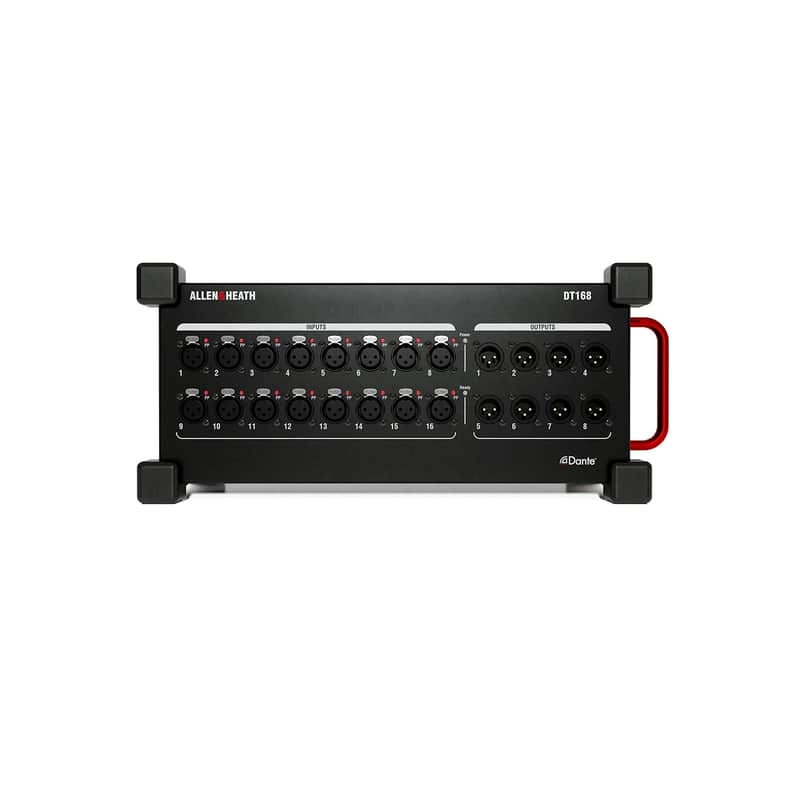 Allen & Heath DT168 16 XLR Input / 8 XLR Output Dante I/O Expander image 1