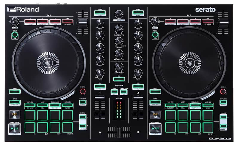 Roland DJ-202 DJ Controller with Serato DJ Pro image 1