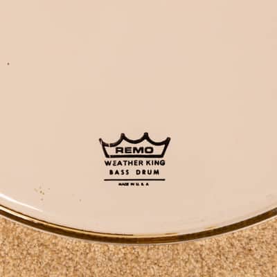 Vintage Fibes 18" Resonant Logo Bass Drum Head image 3