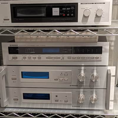 PIONEER JA-R102 Compatible Rack Handles For Pioneer SPEC  CT-F RG2 + SR303 TX-D1000 Etc 1979 - Anodized Aluminum (Silver) image 3
