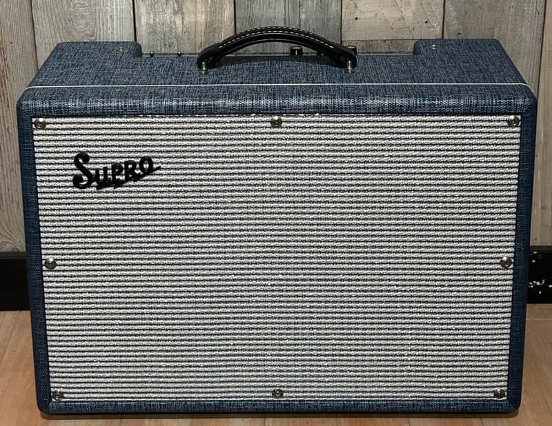 Dead Mint Supro 1968RK Keeley Custom 25-Watt 1x12" Guitar Combo Blue Rhino image 1