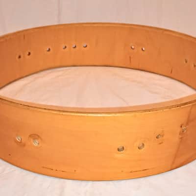 TAMA ARTSTAR/WOOD PICCOLO SNARE DRUM SHELL  90's - AMBER MAPLE - FREE SHIP TO CUSA! image 3