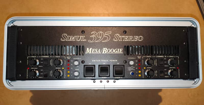 Mesa Boogie 395 Stereo Simul-Class 2-Channel 95-Watt Power Amplifier 1991 - 1992 - Black image 1
