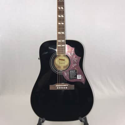 Epiphone Limited Edition Hummingbird Pro Electric/Acoustic Guitar – Ebony image 1