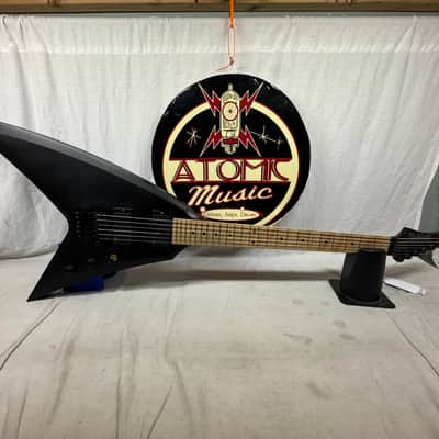 Washburn USA Custom Shop Vindicator Flying V Guitar with Case - Black image 3