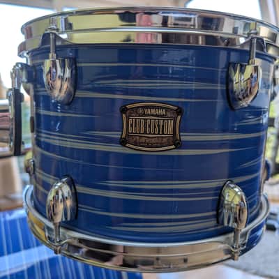 Yamaha Club Custom 2011-2014 - Blue swirl hand painted image 6