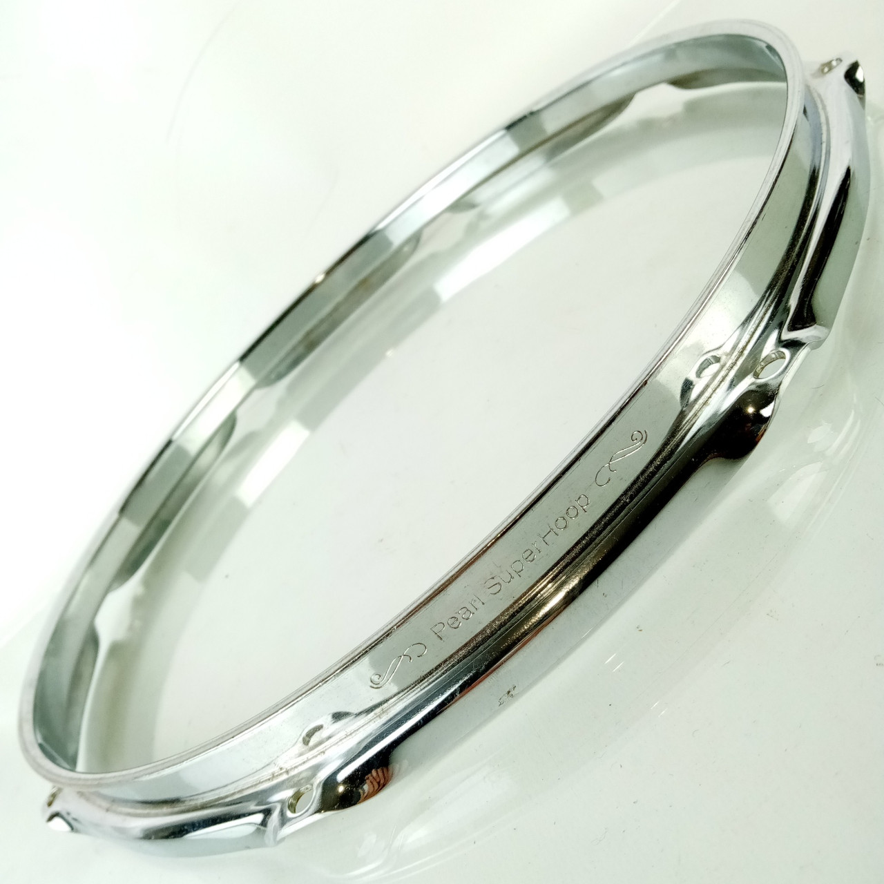 Pearl 13"8Lug Masterworks Super Hoop II 2.3mm Chrome-Steel Snare Drum Batter Rim — main photograph