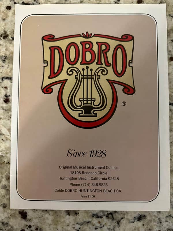 Dobro Catalog 1981 Model 27 60 66 90 Duolian 33 36 75 1000 114 15 12 image 1