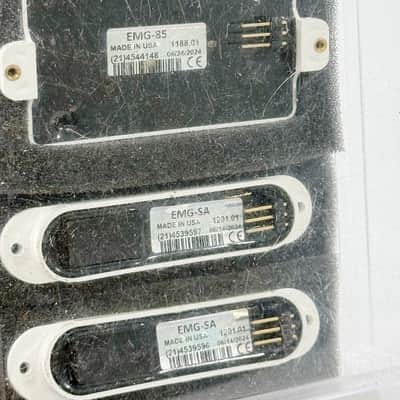 EMG SA/SA/85 HSS Active Pickup Set, White image 2