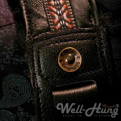Well-Hung "Strap With No Name" wide, padded black leather, 3" wide image 7