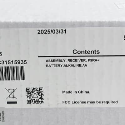 Shure P9RA+ Bodypack Receiver for Shure PSM 900 Personal Monitor System Regular G7 image 9