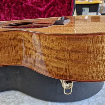 Taylor Custom Shop Grand Auditorium Presentation Series AAAAA Flame Hawaiian KOA Lefty Acoustic Guitar image 6
