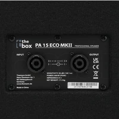 The Box PA 15 ECO MKII PROFESSIONAL SPEAKER PASSIVE 200 W RMS FOR USE MA120 MKII image 2