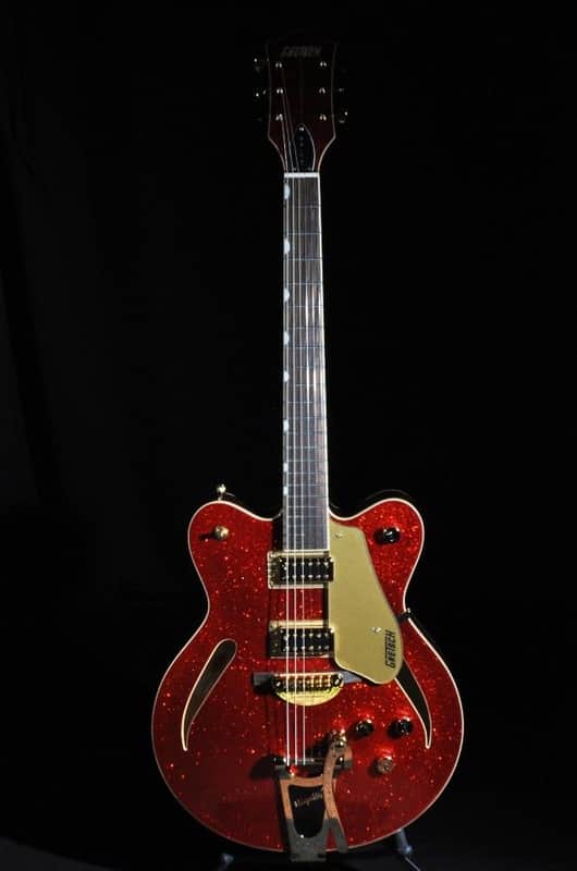 GRETSCH BALTO ROUNDUP G5422TG SSFSR RED SPARKLE GUITAR HARDSHELL INCLUDED image 1
