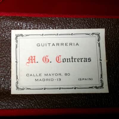 1975 Manuel G. Contreras (1st generation) Classical Guitar Calle Mayor 80, Madrid Cedar Top / Rosewood Body Original Hard Case image 2
