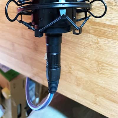 Audio-Technica AT2020 P48 Cardioid Condenser Microphone + Shock Mount & XLR Cable image 3