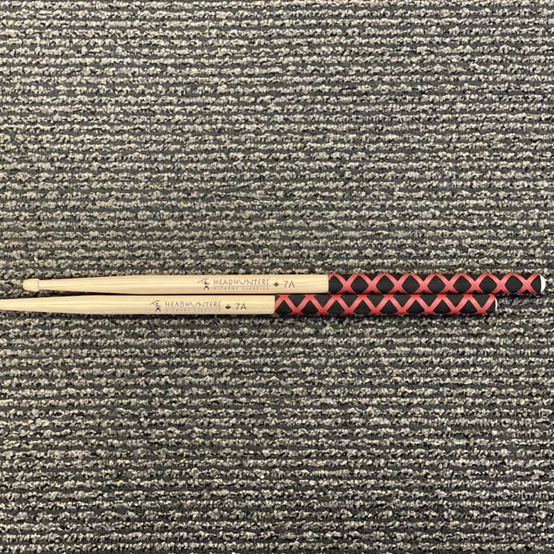 Headhunters Extreme Grip 7A Wood Tip Drumsticks image 1