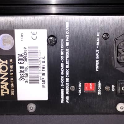 Tannoy System 600A Single Owner w/Box Superb! Nearfields Liquid Hi end, Made in UK.  These are PROFESSIONAL hi end Superbe! Nearfields. image 6