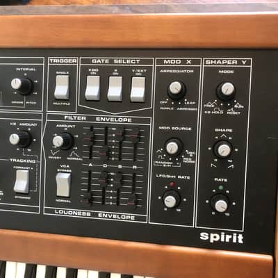 RARE Vintage 1983 Crumar Spirit — Bob Moog Designed Masterpiece — Gorgeous Cosmetics, Complete w/ Original Leather Case image 6
