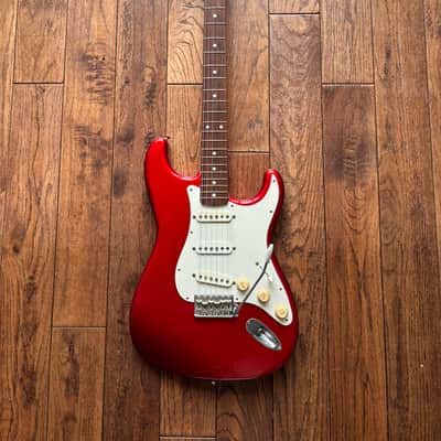 1984 Fender ST-62 Stratocaster ‘E’ Serial 1962 Reissue Candy Apple Red MIJ Fujigen Factory image 2