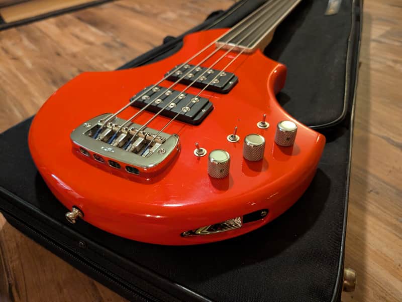 G&L USA Custom Order 4 String Fretless Bass Guitar One Off 2000s 8.12Lbs Fullerton Red image 1