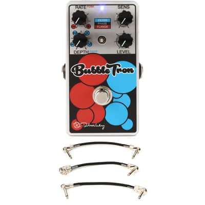 Keeley Bubble Tron Dynamic Flanger Phaser Pedal with 3 Patch Cables image 1