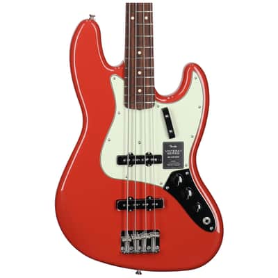 Fender Vintera II '60s Jazz Electric Bass, Rosewood Fingerboard (with Gig Bag), Fiesta Red image 3