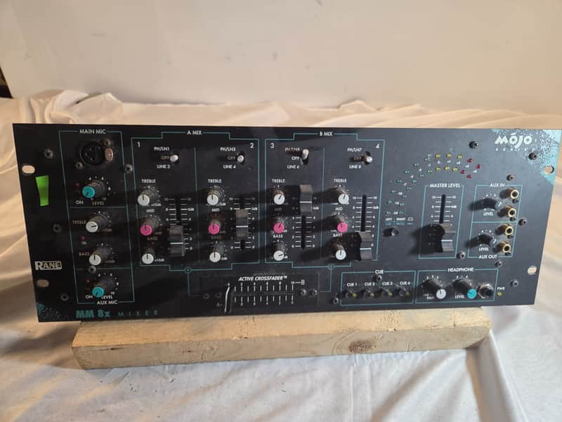 RANE Mojo Series MM 8Z Rackmount Dj Mixer Works but NO POWER SUPPLY CABLE image 1