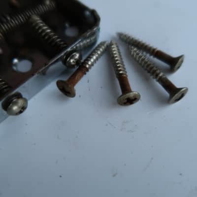 Left Handed Fender Telecaster Bridge  PAT.PEND. Tele / 60's 70's  Chrome 62 Relic RI Lefty image 12
