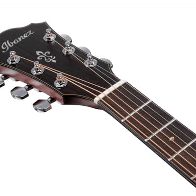 Ibanez AE410-LGS Platinum Collection Acoustic Guitar 6 String - Natural Low Gloss + Case image 7