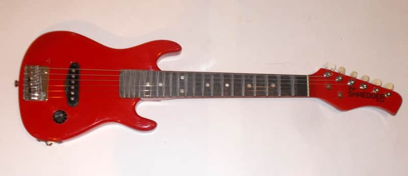 LA "The Shredder" Travel Size Solid Body 1990's "Red" image 1