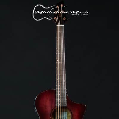 Breedlove ECO Collection - Pursuit Exotic S Concert CE - Acoustic-Electric Guitar - Pinot Noir Burst Finish image 3