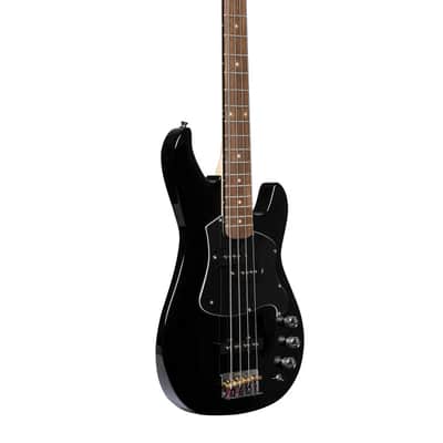 Stagg SVY P-FUNK BLK Silveray Series, "P" Model Solid Alder Body Hard Maple Neck 4-String Electric Bass Guitar image 5