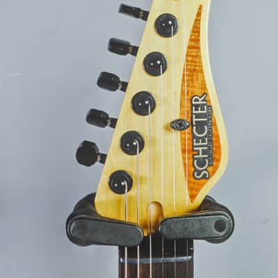 2020 Schecter USA Custom Shop Sunset SS CTM II HSS Natural Koa / Trans White Back Electric Guitar w/OHSC image 5