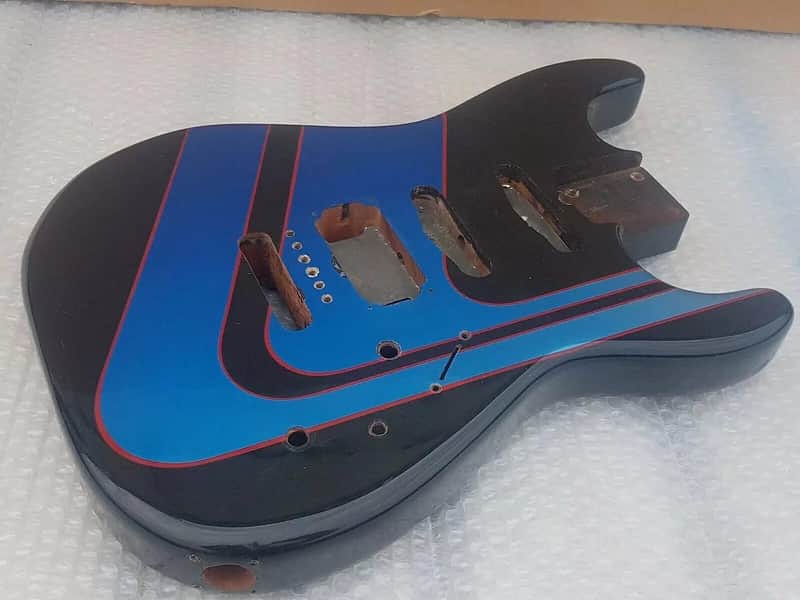 1981 CHARVEL SAN DIMAS BODY with HOT ROD GRAPHICS - made in USA - PRE PRODUCTION image 1