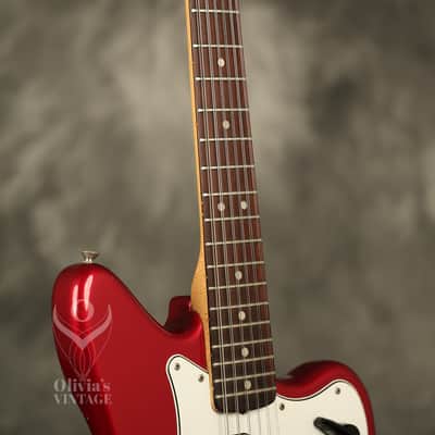 1966 Fender Electric XII 12-string Candy Apple Red w/matching number HANG TAG image 9
