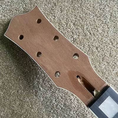 Custom Tiger Maple Top Guitar Mahogany Body and Neck, Rosewood Fingerboard Fretboard Set image 9