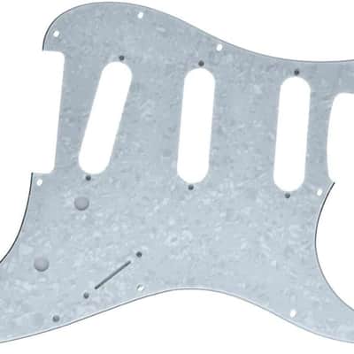 11 Hole ST/Strat Style Pickguard SSS Pick Guard for USA/Mexico Stratocaster/Strat White Pearl image 3