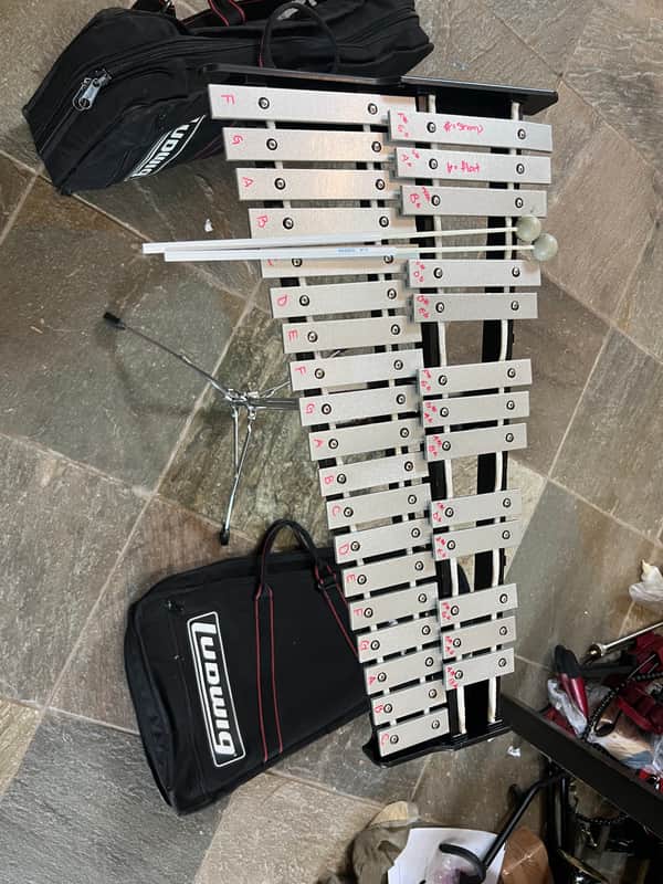 Pearl brand Xylophone with case, stand and sticks. 32 keys image 1