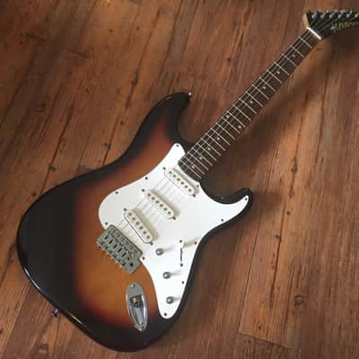 Kramer  KS 400sb Strat Solid Body “player” Vintage 80s 3-Way Sunburst image 2