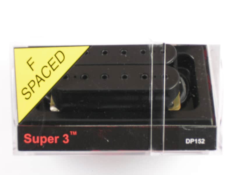 DiMarzio F-spaced Super 3 Bridge Humbucker Black W/Black Poles DP 152. image 1