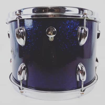 Slingerland 9x13" Dark Purple/Blue Sparkle Vintage 60s Tom Drum Sound King 3Ply image 4