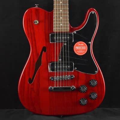 Mint Fender Jim Adkins JA-90 Telecaster Thinline Crimson Red Transparent image 1