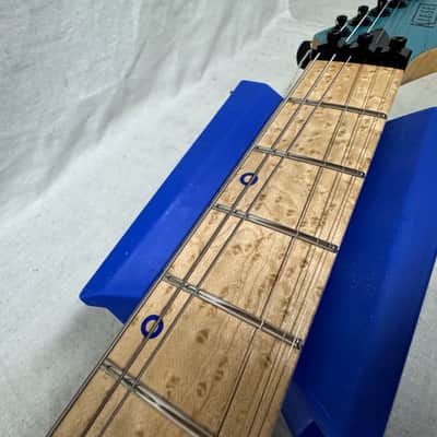 Kiesel A2 6 6-string Guitar with Gig Bag - Blue Mist Metallic image 19