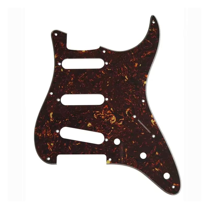 8-Hole SSS Strat Pickguard - 4-Ply Brown Tortoise image 1