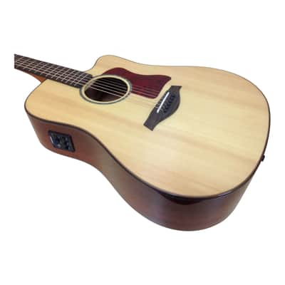 TKA TKA220CEQNT Solid Spruce Top Acoustic Guitar, Fishman EQ, Natural + Free Gig Bag image 7